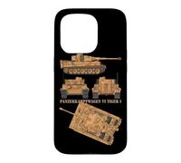 Panzer VI Tiger I WW2 German Army Tank Charts Case for iPhone 15 Pro