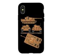 Panzer VI Tiger I WW2 German Army Tank Charts Case for iPhone X/XS