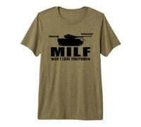 Panzer VI Tiger Man I Love Firepower Premium T-Shirt