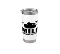 Panzer VI Tiger Man I Love Firepower Stainless Steel Insulated Tumbler
