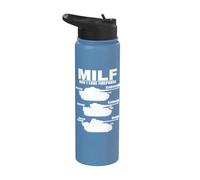 Panzer VI Tiger Man I Love Firepower Stainless Steel Insulated Water Bottle