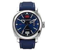 Panzera Aquamarine Blue Diver Automatic Steel Date Silicon Men's Watch