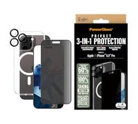 PanzerGlass 3-in-1 Privacy Protection Kit Compatible with iPhone 16 Pro Max