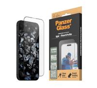 PanzerGlass® Alu Frame Screen Protector for Apple iPhone 16 Pro Max, EasyAligner, Tempered Glass, High Scratch Resistance, Impact Resistance, Elegant Aluminum Frame
