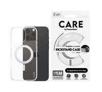 PanzerGlass CARE by ® Feature Case Transparent w. Silver Kickstand & MagSafe iPhone 16 Pro Max