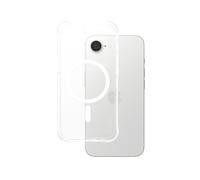 PanzerGlass CARE by Fashionable Case Samba Transparent w. White Qi Compatible iPhone 16e