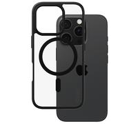PanzerGlass™ CARE Cover MagSafe iPhone 16 Pro 1358 - Unisex - Quartz - Faux Leather Black