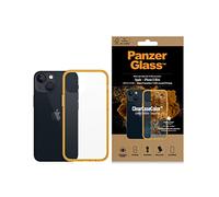 PanzerGlass™ ClearCaseColor™ Shockproof Case Compatible with iPhone 13 Mini - Tangerine Limited Edition, Genuine Military Protection Hard Case Mobile Phone Case for iPhone 13 Mini Case
