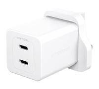 PanzerGlass empower by ® Turbo 45W Charger incl. 2 x USB-C | UK Plug | Silver White