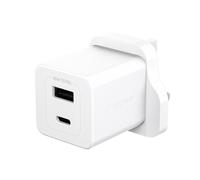 PanzerGlass empower by ® Turbo 35W Charger incl. USB-C + USB-A | UK Plug| Silver White