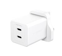 PanzerGlass empower by ® Turbo 45W Charger incl. 2 x USB-C | UK Plug | Silver White
