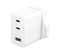 PanzerGlass empower by ® Turbo 70W Multiple Charger incl. 2 x USB-C + USB-A | UK Plug | Silver White