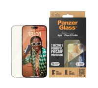 PanzerGlass ® Eyecare Screen Protection iPhone 15 Pro Max | Ultra-Wide Fit w. EasyAligner