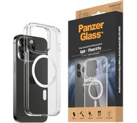 PanzerGlass™ HardCase for iPhone 14 Pro - MagSafe compatible iPhone 14 Pro case - shockproof tempered glass backcover with shock absorbing TPU frame - triple military standard, transparent