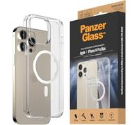 PanzerGlass™ HardCase for iPhone 14 Pro Max - MagSafe compatible iPhone 14 Pro Max case - shockproof tempered glass backcover with shock absorbing TPU frame - triple military standard, transparent