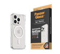 PanzerGlass ® HardCase Transparent w. White MagSafe & D3O® iPhone 15 Pro