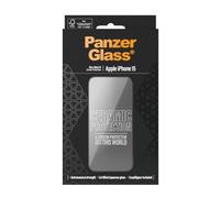 PanzerGlass ® Ceramic Protection for iPhone 15 | Ultra-Wide Fit w. EasyAligner
