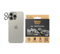 PanzerGlass iPhone 15 Pro / 15 Pro Max Hoops Camera Lens Protector - Titanium