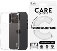 PanzerGlass CARE by Flagship Case Transparent Urban Combat w. Clear Frame iPhone 16 Pro