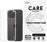 PanzerGlass CARE by Flagship Case Transparent Urban Combat w. Clear Frame iPhone 16 Pro Max
