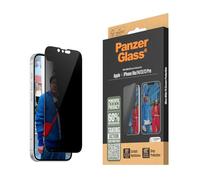 PanzerGlass Privacy Screen Protector for iPhone 16e (2025) | 14 | 13 | 13 Pro - Ultra-Wide Fit, 60% Recycled Glass, Screen Protector Tempered Glass For iPhone 16e with Easy Installation Tool