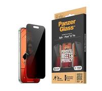 PanzerGlass - Privacy Screen Protector iPhone 15 Pro - Ultra-Wide Fit w. EasyAligner