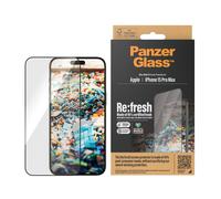 PanzerGlass ® Re:fresh Screen Protector iPhone 15 Pro Max | Ultra-Wide Fit w. EasyAligner