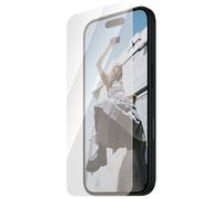 PanzerGlass Safe Ultra Wide Fit Screen Protector for Apple iPhone 16/15 / 14 Pro| Edge to Edge Tempered Glass, Drop/Scratch Protection, Anti-Fingerprint, Easy Install, Case Friendly - Clear