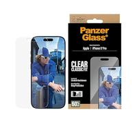 PanzerGlass Screen Protector for iPhone 17 Pro Classic Fit with EasyAligner, Apple, Apple - iPhone 2025 Pro, Dry Application, Scratch Resistant, Shock Resistant, Transparent, Pack of 1