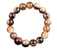 Panzhu bracelet, Buddhist Rosary,Rosary Beads,Natural white yak horn bracelet ethnic style jewelry Buddha Beads Tibetan Mala Prayer Buddha Meditation Yoga Wooden Bead Bracelet for Unisex(Size : 10-2