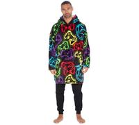 Panzy Mens Oversized Hoodie Blanket - Ultra Soft Fleece Wearable Hoody for Men & Women - Warm Blanket Sweatshirt with Gaming Prints, Unisex- One Size Fits All (Gamer)