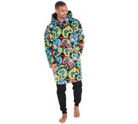 Panzy Mens Oversized Hoodie Blanket - Ultra Soft Fleece Wearable Hoody for Men & Women - Warm Blanket Sweatshirt with Gaming Prints, Unisex- One Size Fits All (Black Gamer)