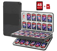 Paobas 48 Slot Game Card Case for Nintendo Switch Game Cards and Mirco SD Memory Cards, Portable Switch Lite/OLED Game Memory Card Storage Holder