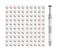 Paociuro 100Pcs Nail Art Sponge Soft Sponges Gradient Nail Art Stamper Tools Color Fade Manicure DIY Nail Sponge Gripper Tools