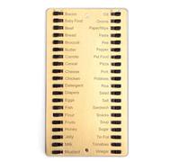 Paociuro Metal Grocery List,Reusable Shopping List,Metal Sliding Shopping List Memory Reminder Board,Convenient Tools for Home Easy Install Easy to Use