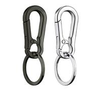 Paodduk 2 Carabiner Clip Keyring Key Ring Clips Key Chain Hooks Keyring Chain with Clip Simple Car Keychain Key Chain Ring Keychain Keyring