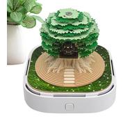 Paodduk 2026 Calendar | 3D Sticky Notes Fortune Tree House Calendar 2026 | Decorative Memo Pad Planner for Birthday Housewarming Cabinet Shelf Adults Students Family