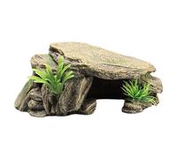 Paodduk 2pack Multicolor Reptile Cave for Turtle, Lizard, Snake, Frog, Turtle Hideout Cave with Realistic Design and Gentle Slope for Easy Climbing