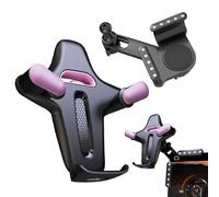 Paodduk Car Phone Mount - 360 Degree Rotating Cradle | Vehicle Screen Phone Mount Clip,for Trucks Sedan Scooter Vehicles SUVs Pickups Dashboard Travel Men Women Drivers