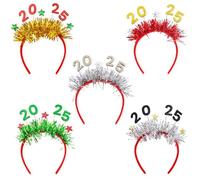Paodduk Christmas Headband | Happy New Year Headpiece | Christmas Hair Accessories - for Family Gathering, Party Decor, Bar, Mall Activity, Event
