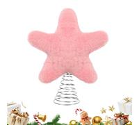 Paodduk Christmas Tree Topper,Festive Plush Ornaments | Cute Star Christmas Tree Toppers | for Party Decorations Outdoor Fireplace Mantel Bedroom Living Room Office Apartment Holiday