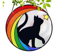 Paodduk Dog Memorial,Rainbow Cat Dog Memorial Ornaments | Pet Themed Sympathy Bereavement, Decor for Pet Lost Cat Lover