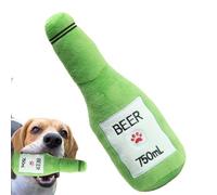 Paodduk Dog Stuffed Chew Toy,Bite-Resistant, Simulated Sound Beer Shape Toy Plush Toys | Chattering Chew Toy, Plush Interactive Dog Toys For Small, Medium, Large Dogs, Behavioral Training