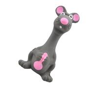 Paodduk Funny Dog Chew Toy Latex Squeaky Dog Toy Latex Standing Mice for Puppies Interactive Toy - Funny Rubber Teeth Soft Chewers