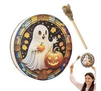 Paodduk Ghost Pumpkin Drum, Shamanic Drum Hand Drum, Shaman Hand Drum for Spiritual Music, Reflection, Meditation