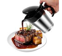 Paodduk Gravy Bowl | 450ml Serving Pot for Gravy with Lid - Leakproof Sauce Pot - for Buffet Salad Wedding Gathering Party Kitchen Catering Hotel