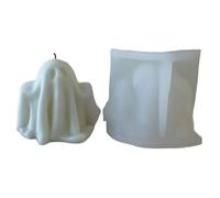 Paodduk Halloween Silicone Molds - 3D Ghost Silicone Candle Molds,Epoxy Handmade Moulds for Home Halloween Baking Soap Cake Candy Wax Arts