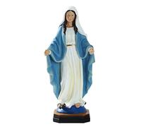 Paodduk Our Lady Of Grace Statue, Blessed Virgin Mary Statu, 8.8" Catholic Gift Resin Virgin Mary Figurines For Interior Home Decor