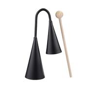 Paodduk Percussion Cowbell - Traditional Latin Cowbell Instrument - Traditional Musical Cowbell, Authentic Latin Percussion With Wooden Stick For Family Gatherings, Professional & Stage Performances