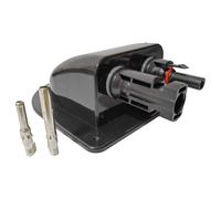 Paodduk Photovoltaic Solar Panel Junction Box,Waterproof Cable Entry Gland Entry | Intelligent Protection Photovoltaic Connector Waterproof Box for Motorhomes, RV, Caravans, Boats